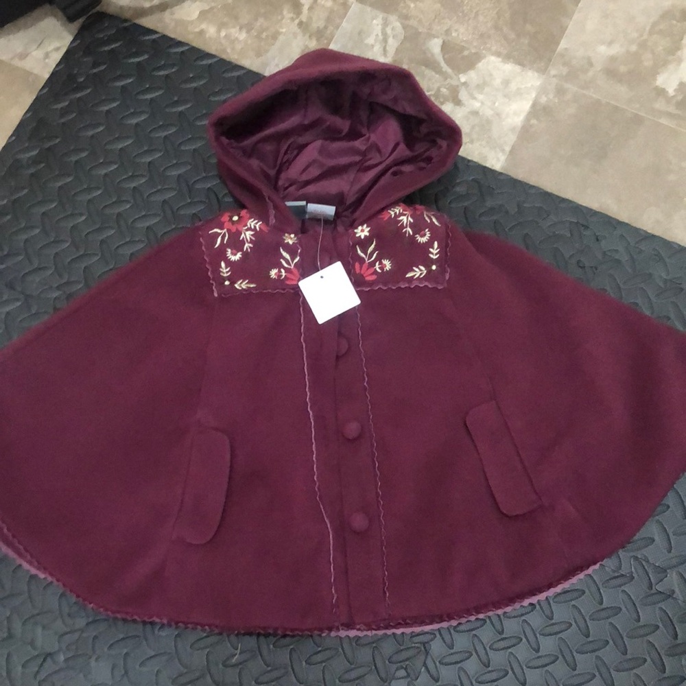 Tahari brand toddler cape, 2T NWT